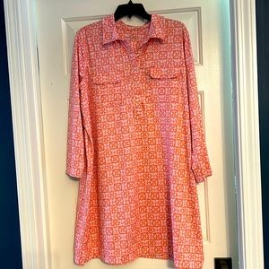 EUC Vineyard Vines UPF Collared Shirt Dress xxl